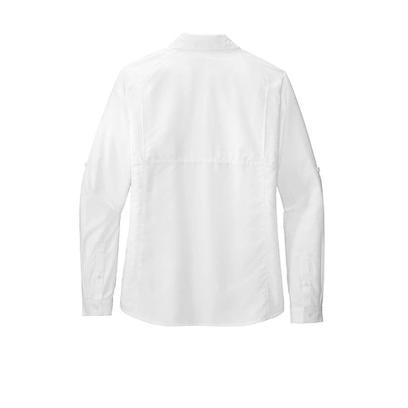 NEW - Port Authority® Ladies Long Sleeve UV Daybreak Shirt - White