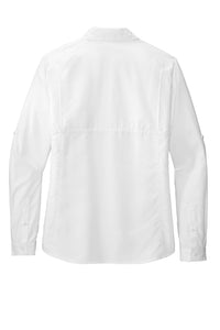 NEW - Port Authority® Ladies Long Sleeve UV Daybreak Shirt - White