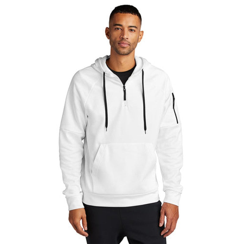 NEW - Nike Therma-FIT Pocket 1/4-Zip Fleece Hoodie - White