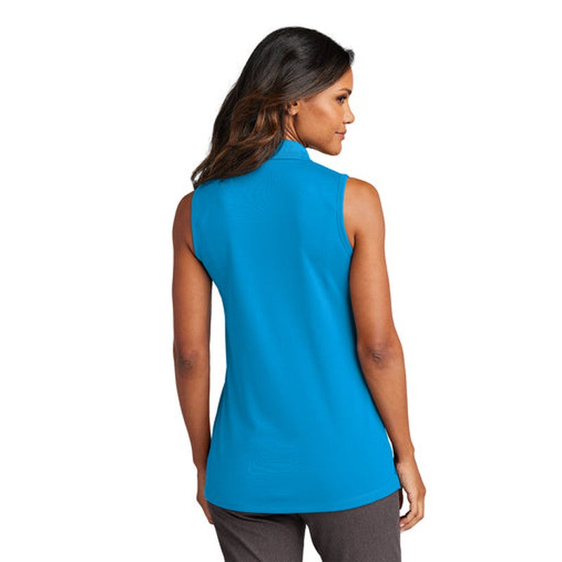 NEW - Port Authority® Ladies Dry Zone® UV Micro-Mesh Sleeveless Polo - Coastal Blue