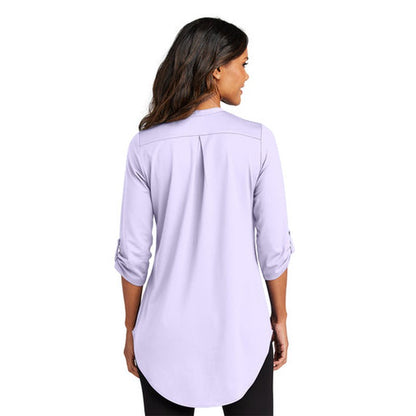 NEW SEI Port Authority® Ladies City Stretch 3/4-Sleeve Tunic - Bright Lavender