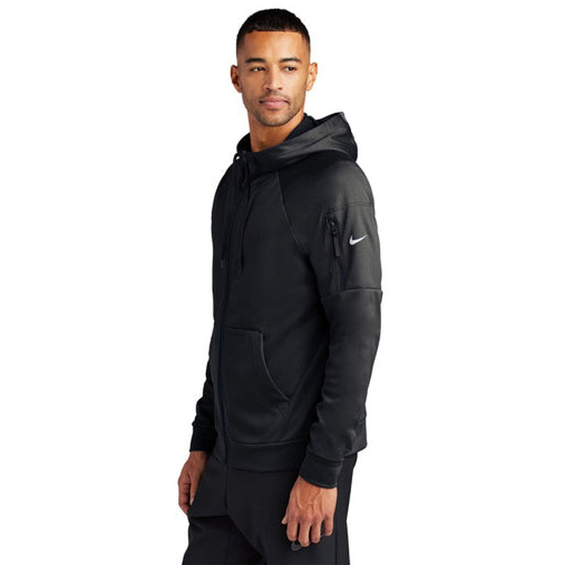 NEW - Nike Therma-FIT Pocket Full-Zip Fleece Hoodie - Black