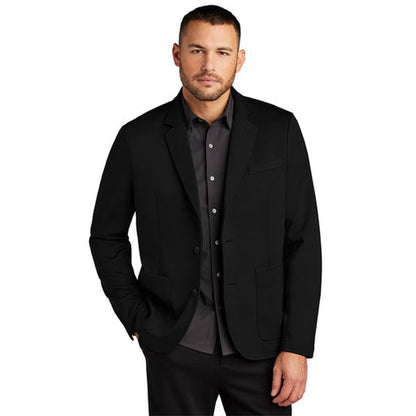 NEW - Mercer+Mettle® Relaxed Knit Blazer - Deep Black