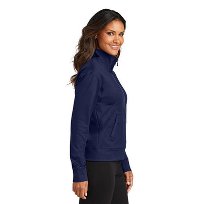 NEW - Port Authority® Ladies C-FREE® Double Knit Full-Zip - True Navy