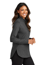 Load image into Gallery viewer, NEW - Port Authority® Ladies C-FREE® Double Knit 1/4-Zip - Grey Steel Heather
