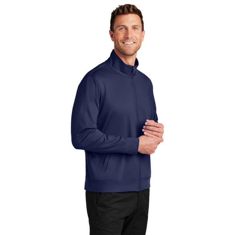 NEW SEI Port Authority® C-FREE® Double Knit Full-Zip - True Navy