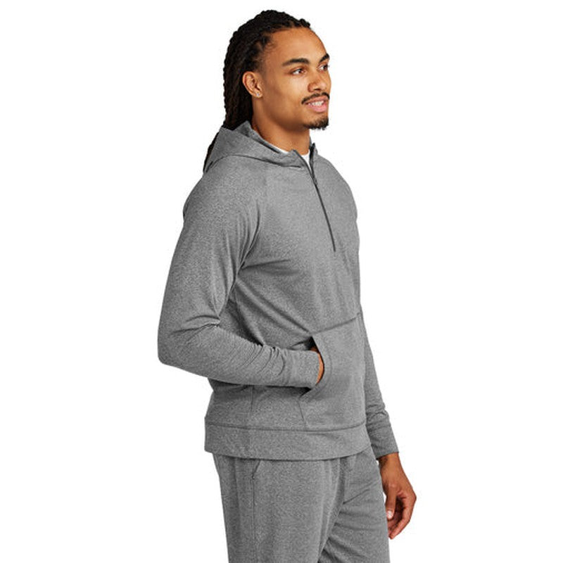 NEW SEI Sport-Tek® Sport-Wick® Stretch 1/2-Zip Hoodie - Charcoal Grey Heather