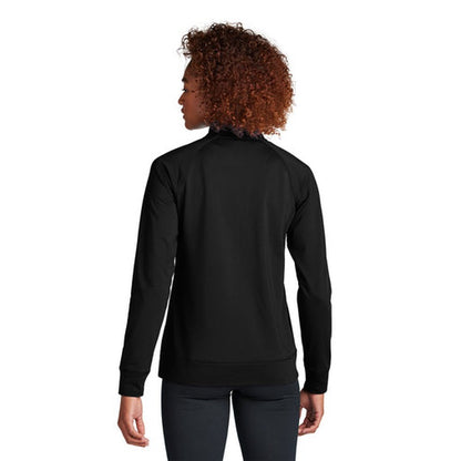 NEW SEI Sport-Tek® Ladies Sport-Wick® Stretch Full-Zip Cadet Jacket - Black