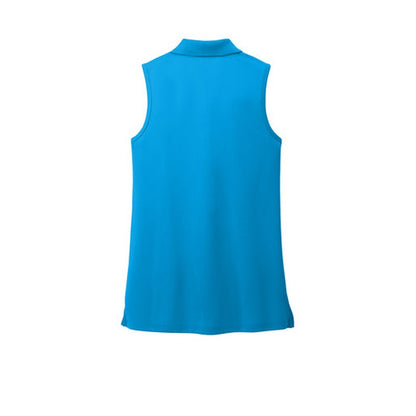 NEW - Port Authority® Ladies Dry Zone® UV Micro-Mesh Sleeveless Polo - Coastal Blue