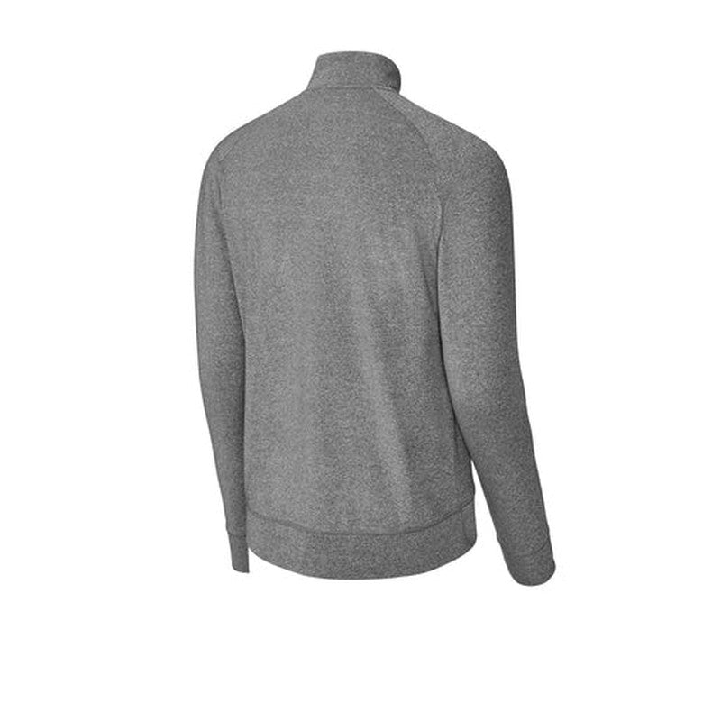 NEW SEI Sport-Tek® Sport-Wick® Stretch Full-Zip Cadet Jacket - Charcoal Grey Heather