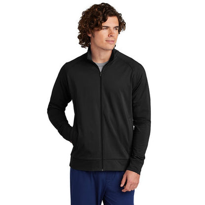 NEW SEI Sport-Tek® Sport-Wick® Stretch Full-Zip Cadet Jacket - Black