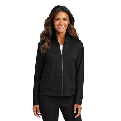 NEW - Port Authority® Ladies C-FREE® Double Knit Full-Zip - Deep Black