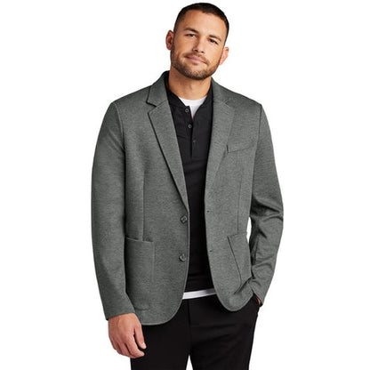 NEW - Mercer+Mettle® Relaxed Knit Blazer - Storm Grey Heather