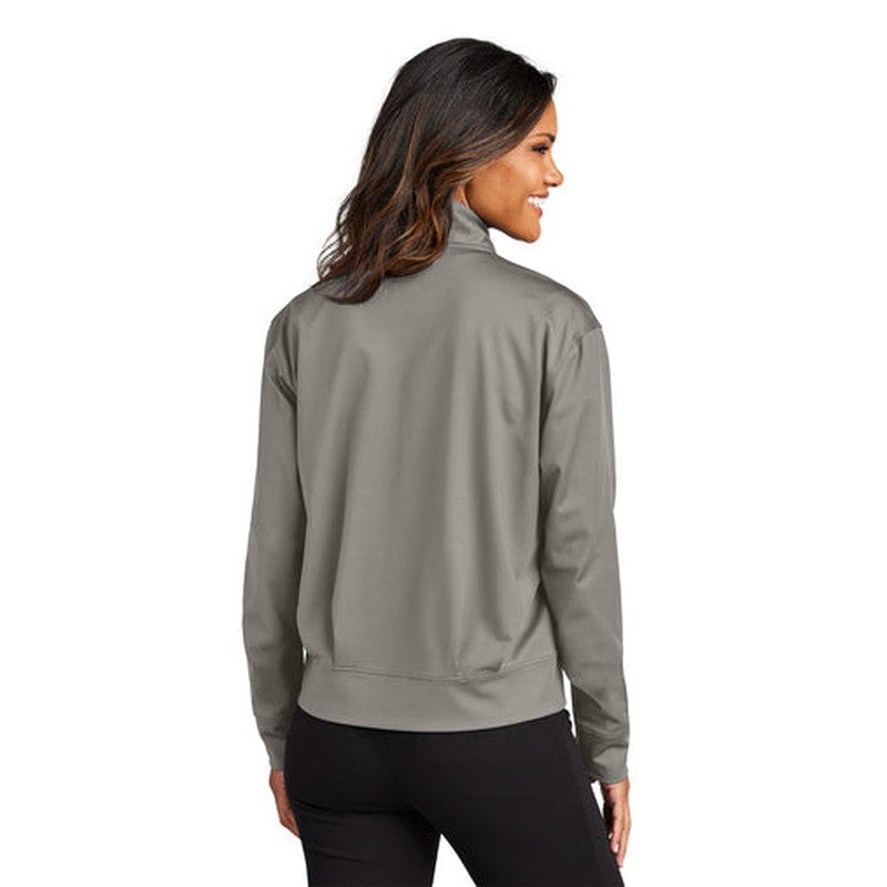 NEW - Port Authority® Ladies C-FREE® Double Knit Full-Zip - Smoke Grey