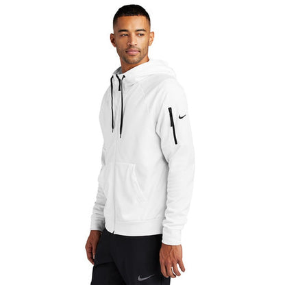 NEW - Nike Therma-FIT Pocket Full-Zip Fleece Hoodie - White