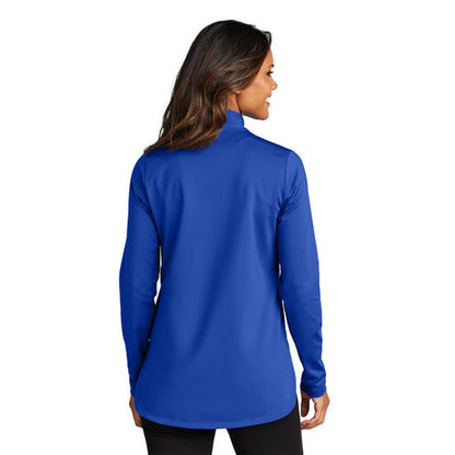 NEW - Port Authority® Ladies C-FREE® Double Knit 1/4-Zip - True Royal