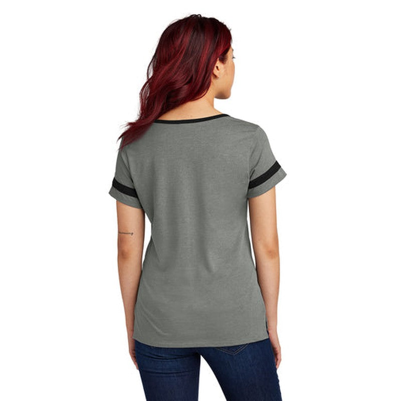 NEW SEI Sport-Tek® Ladies Halftime Notch Neck Tee - Vintage Heather/Black