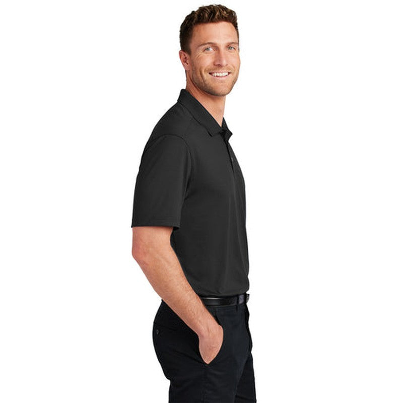 NEW SEI Port Authority® City Stretch Flat Knit Polo - Black