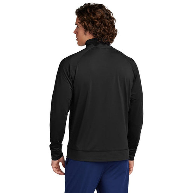 NEW SEI Sport-Tek® Sport-Wick® Stretch Full-Zip Cadet Jacket - Black