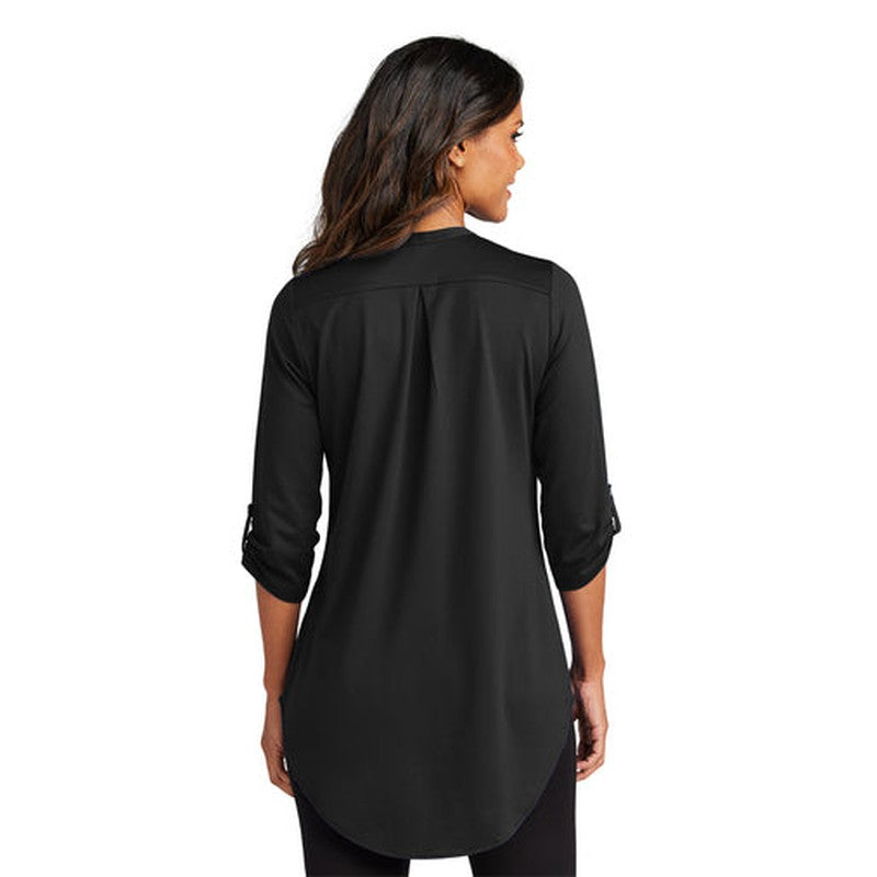 NEW SEI Port Authority® Ladies City Stretch 3/4-Sleeve Tunic - Black