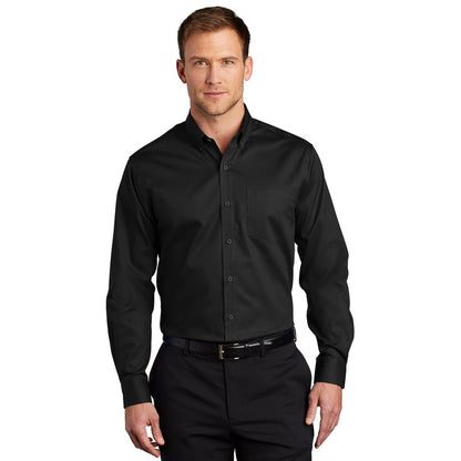 NEW SEI - Port Authority SuperPro Twill Shirt - Black