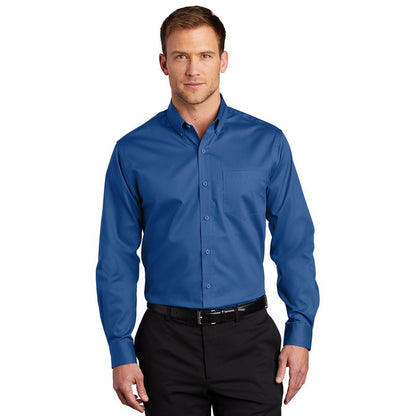 NEW SEI - Port Authority SuperPro Twill Shirt - True Blue