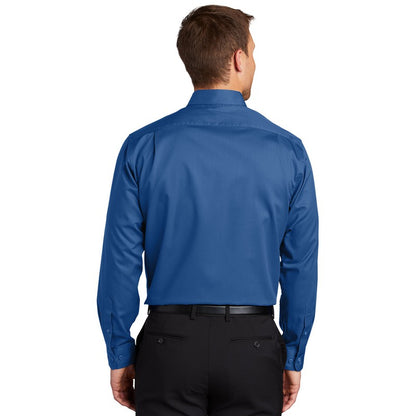 NEW SEI - Port Authority SuperPro Twill Shirt - True Blue