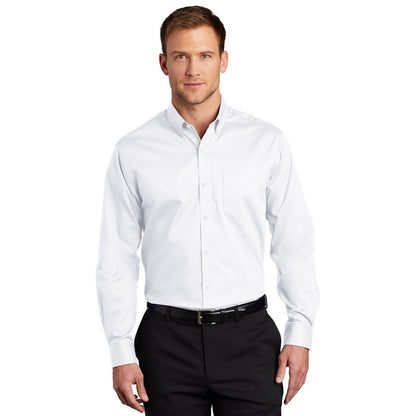 NEW SEI - Port Authority SuperPro Twill Shirt - White