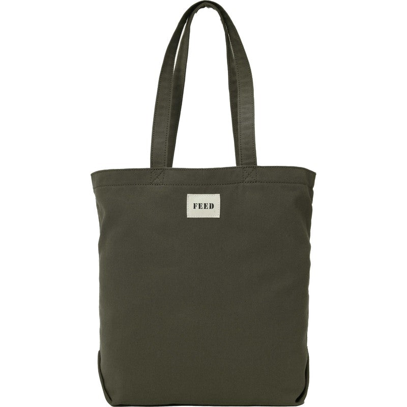 T4G FEED Organic Cotton Shopper Tote - Olive