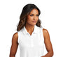 Load image into Gallery viewer, NEW - Port Authority® Ladies Dry Zone® UV Micro-Mesh Sleeveless Polo - White
