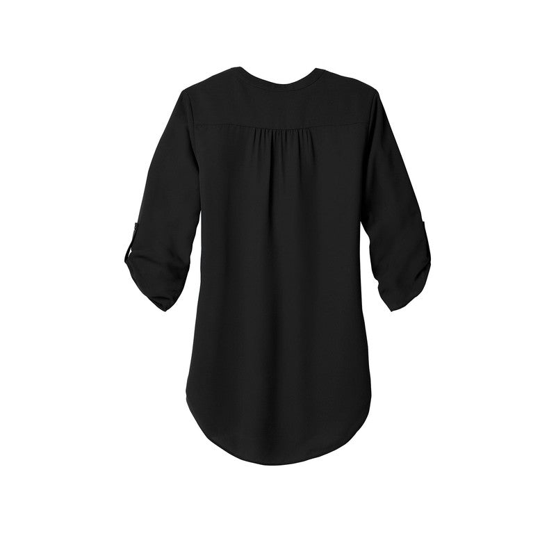 SEI Port Authority ® Ladies 3/4-Sleeve Tunic Blouse - Black