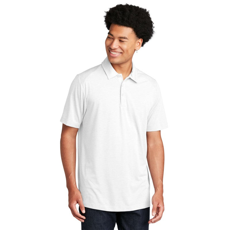 NEW SEI - Sport-Tek PosiCharge Tri-Blend Wicking Polo - White Triad Solid