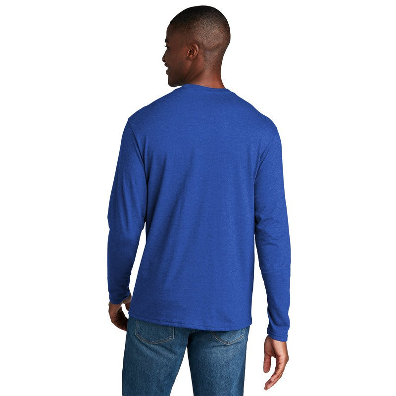 NEW SEI - Port & Company Long Sleeve Fan Favorite Blend Tee - True Royal Heather