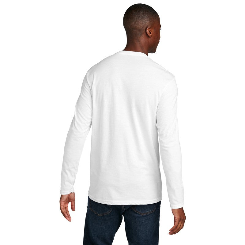 NEW SEI - Port & Company Long Sleeve Fan Favorite Blend Tee - White