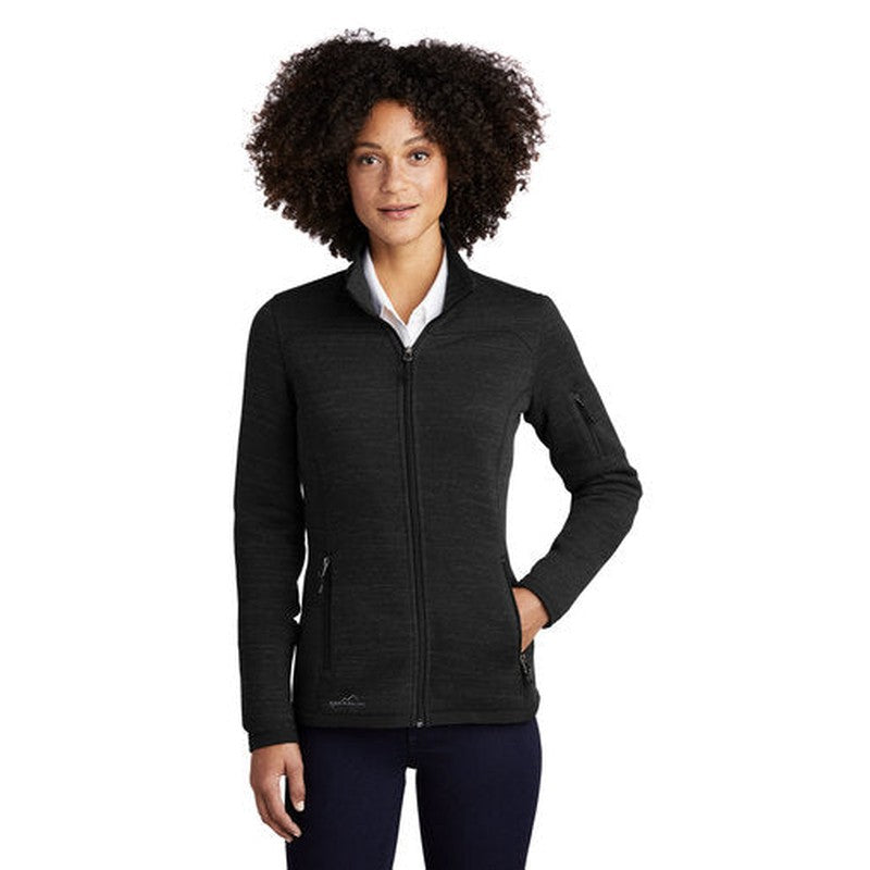 NEW SEI Eddie Bauer ® Ladies Sweater Fleece Full-Zip - BLACK