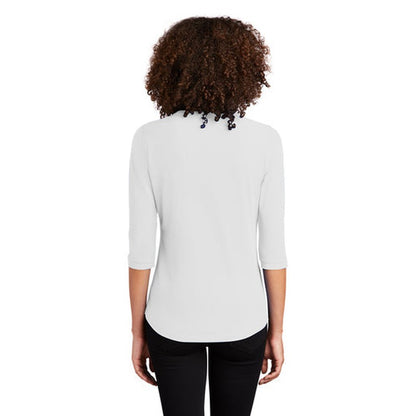 NEW - OGIO ® Ladies Jewel Henley - Bright White