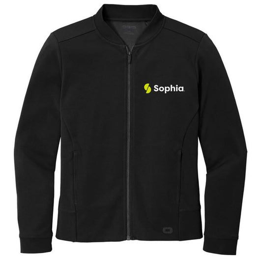 SOPHIA OGIO® Ladies Hinge Full-Zip - BLACK