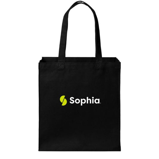 SOPHIA Cotton Canvas Tote - BLACK