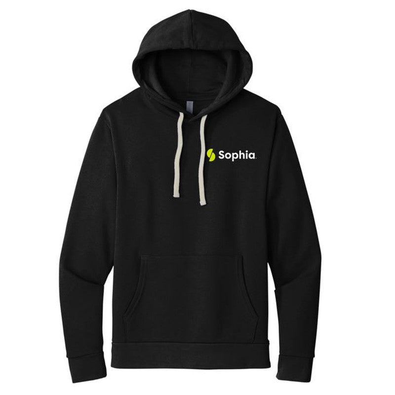 SOPHIA Next Level Apparel® Unisex Santa Cruz Pullover Hoodie - BLACK