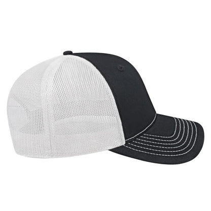 SOPHIA Cap America Trucker Mesh Back Cap - BLACK/WHITE