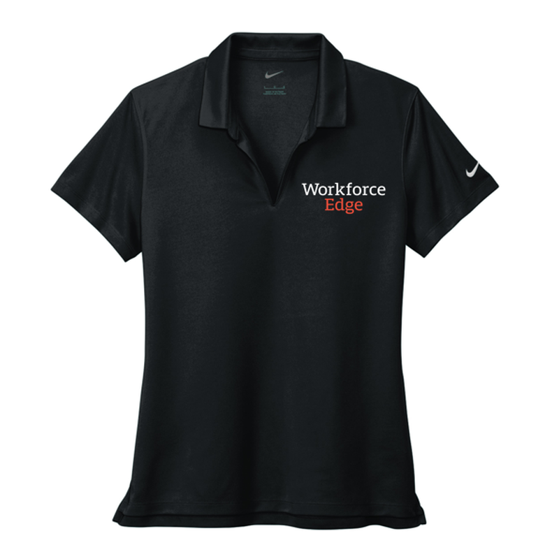 WORKFORCE EDGE - Nike Ladies Dri-FIT Micro Pique 2.0 Polo - BLACK