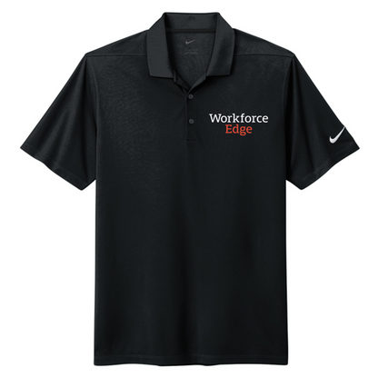 WORKFORCE EDGE Nike Dri-FIT Micro Pique 2.0 Polo - Black