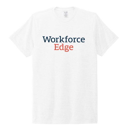 WORKFORCE EDGE -Allmade® Unisex Tri-Blend Tee-WHITE