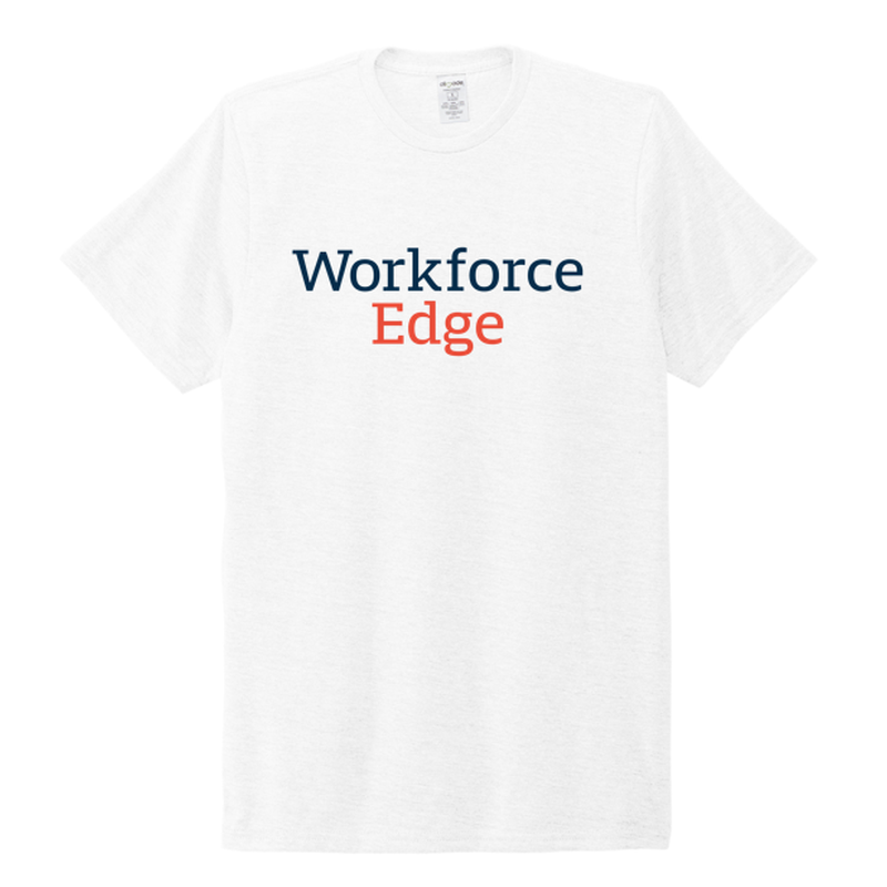 WORKFORCE EDGE -Allmade® Unisex Tri-Blend Tee-WHITE