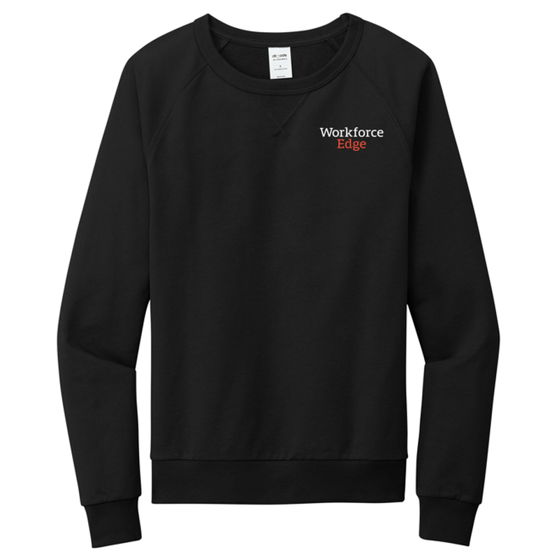 WORKFORCE EDGE Allmade® Unisex Organic French Terry Crewneck Sweatshirt - BLACK