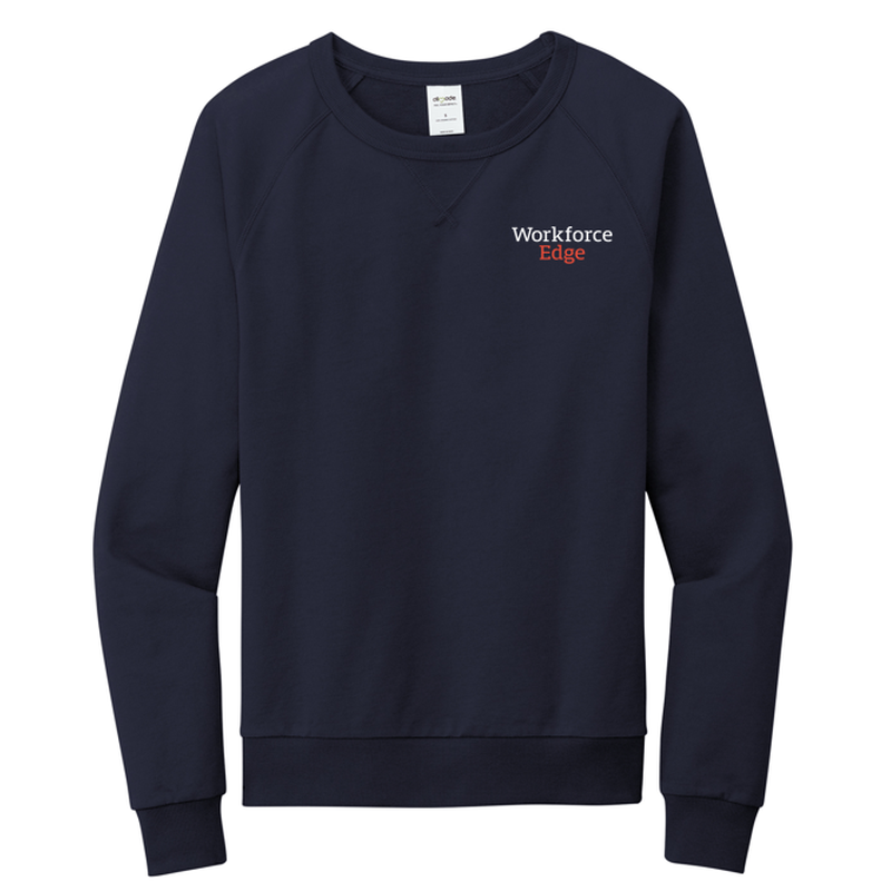 WORKFORCE EDGE Allmade® Unisex Organic French Terry Crewneck Sweatshirt - NAVY