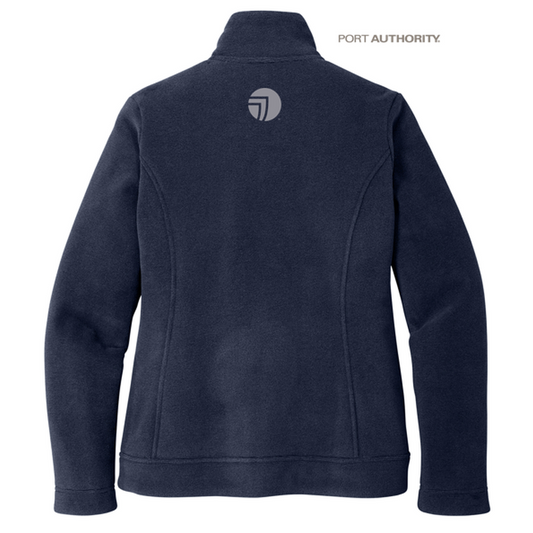 NEW SEI Ladies Ultra Warm Brushed Fleece Jacket- Insignia Blue/ River Blue