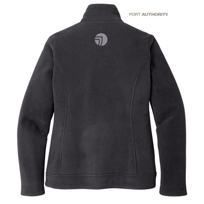 NEW SEI Ladies Ultra Warm Brushed Fleece Jacket-Graphite/ Deep Black