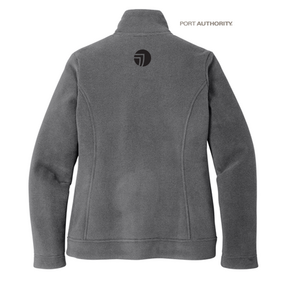 NEW SEI Ladies Ultra Warm Brushed Fleece Jacket-Gusty Grey/ Sterling Grey