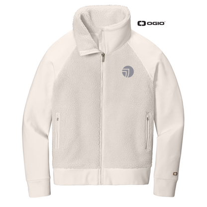 NEW SEI OGIO® Ladies Luuma Sherpa Full-Zip-Ivory Snow